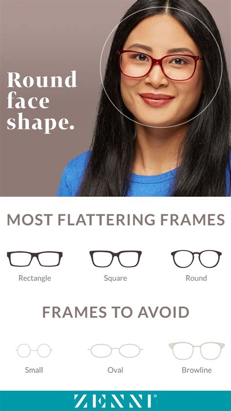 recommended eyeglasses for round face.